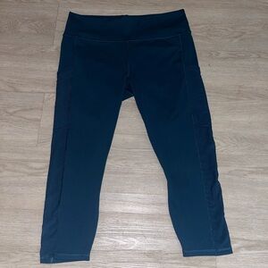 Fabletics Teal high-waisted leggings with pockets XXL